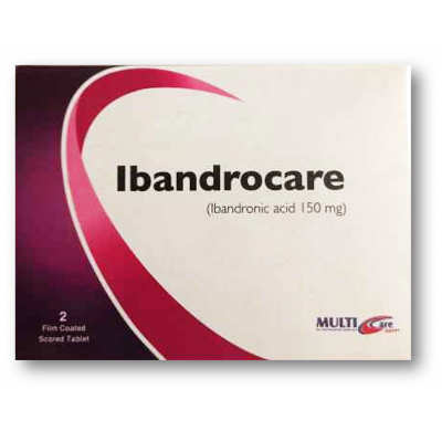 IBANDROCARE 150 MG ( IBANDRONIC ACID ) 2 FILM-COATED TABLETS